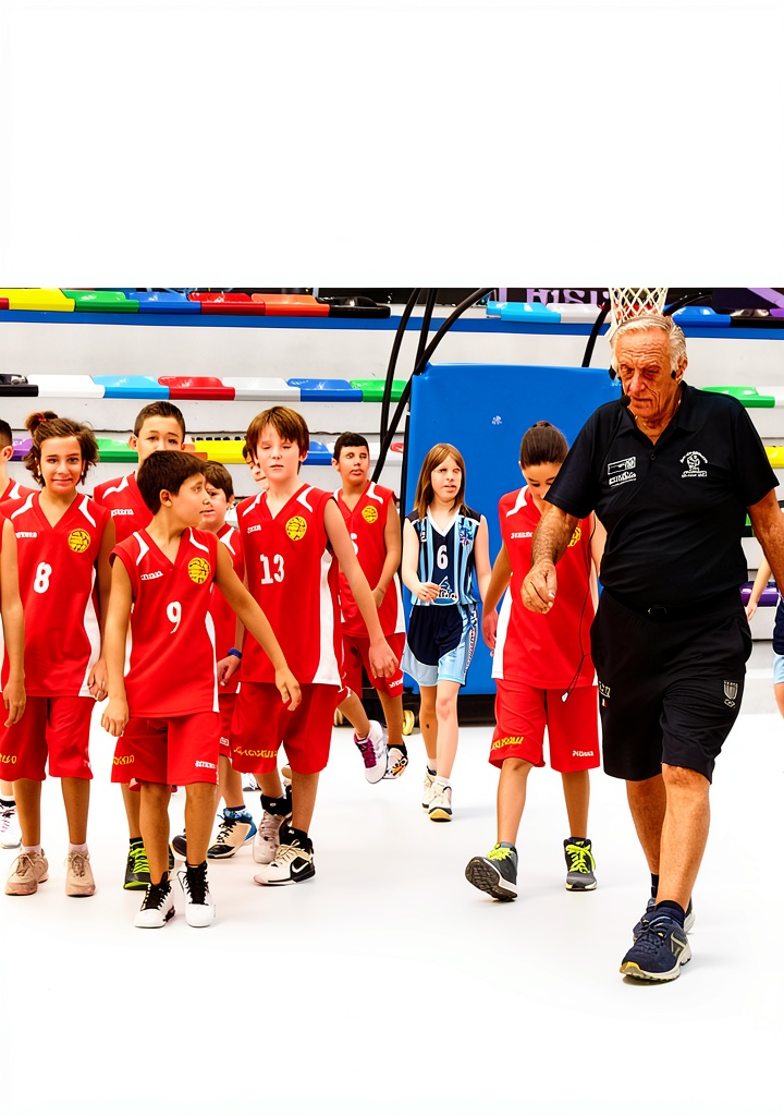 Installing Basketball Coaching Guide by Associazione Basket Coach .Net on a wooden desk